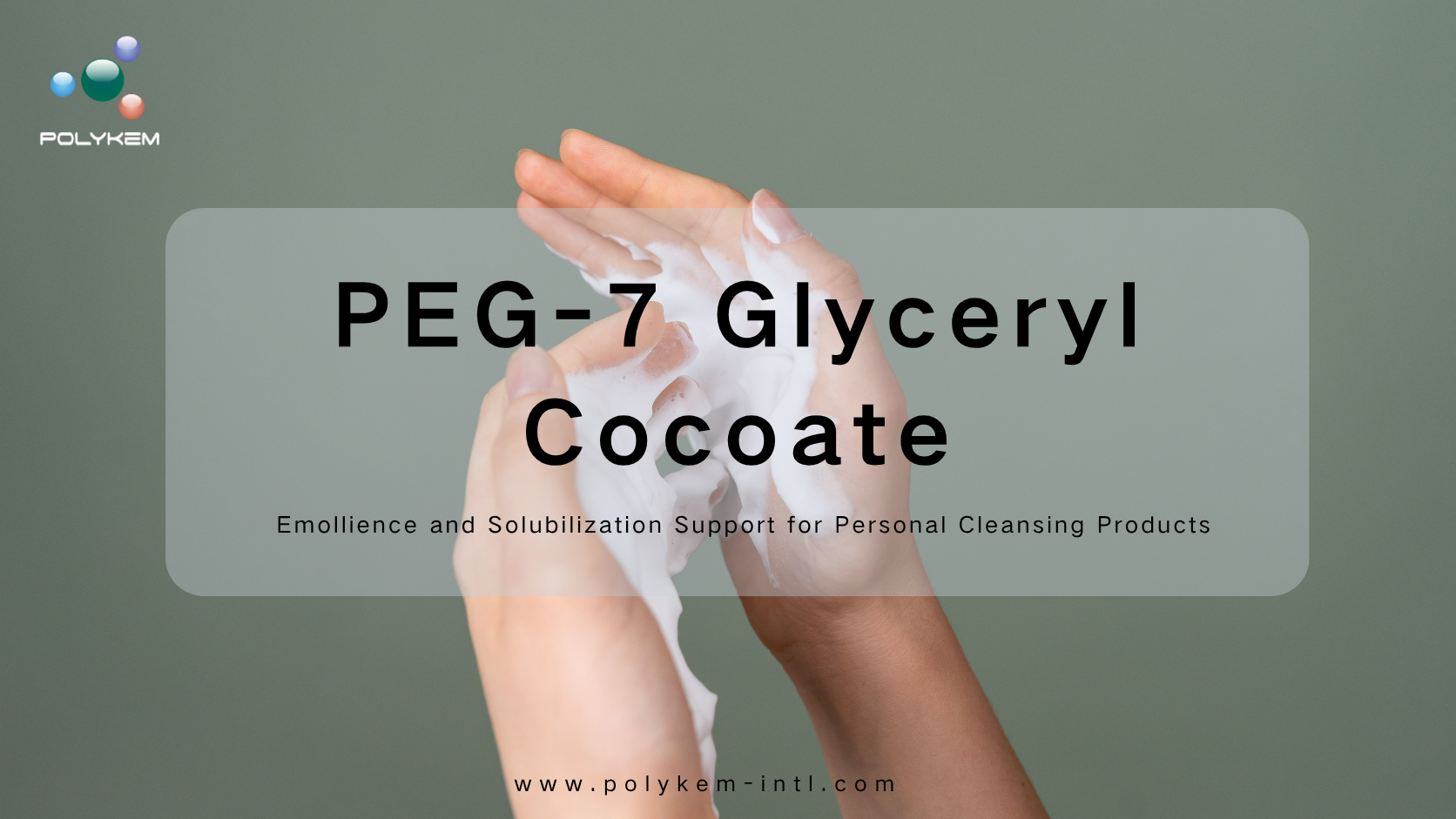 PEG-7 Glyceryl Cocoate för Body Wash och Makeup Removers