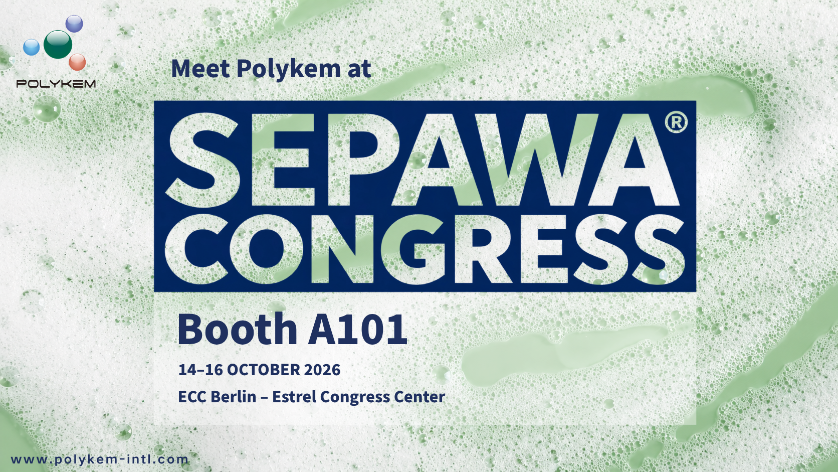 Polykem ställer ut på SEPAWA Congress 2026 – Besök monter A101